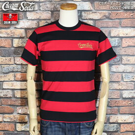 ◎送料無料◎CREAM SODAクリームソーダCSボーダーTシャツREDPD22T-04RED