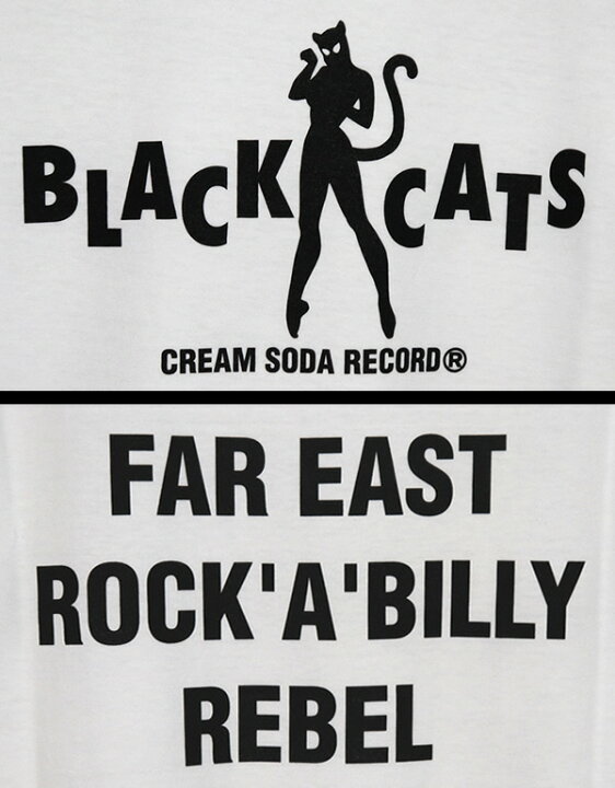 楽天市場】CREAM SODAクリームソーダBLACK CATSロゴTシャツWHITEPD19T 