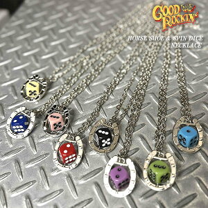 GOOD ROCKIN�f �O�b�h���b�L�� HORSE SHOE & SPIN DICE NECKLACE �z�[�X�V���[&�X�s���_�C�X�l�b�N���X ���b�N�����[�� ���J�r���[