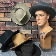 CHEATHING LOUNGE チーティングラウンジ Wool Open Crown Felt Hat ウール・オープンクラウン フェルトハ…
