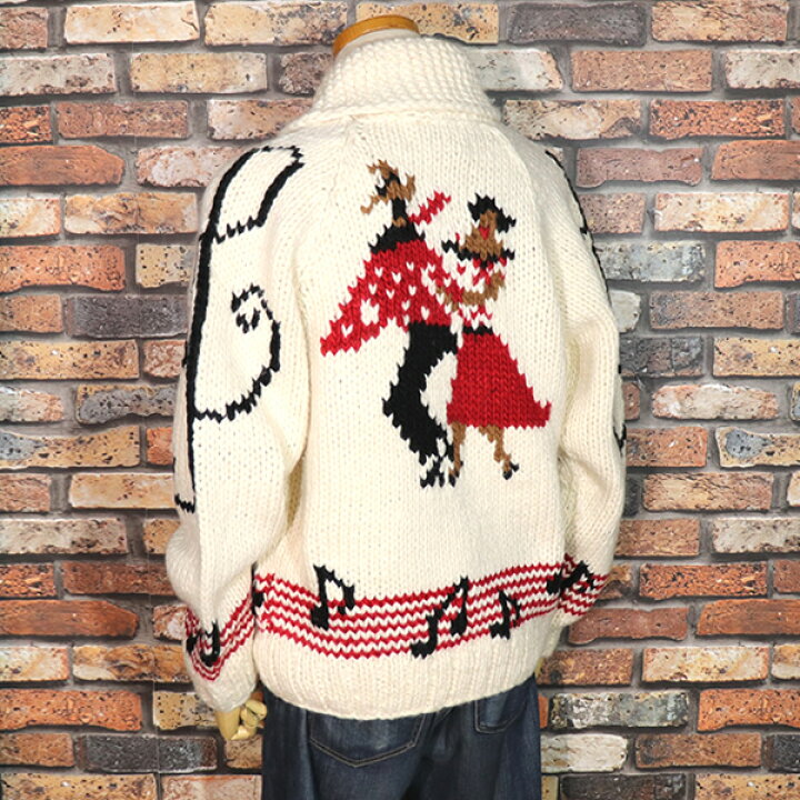 楽天市場】HOUSTON ヒューストン HAND KNIT 手編み COWICHAN CARDIGAN 