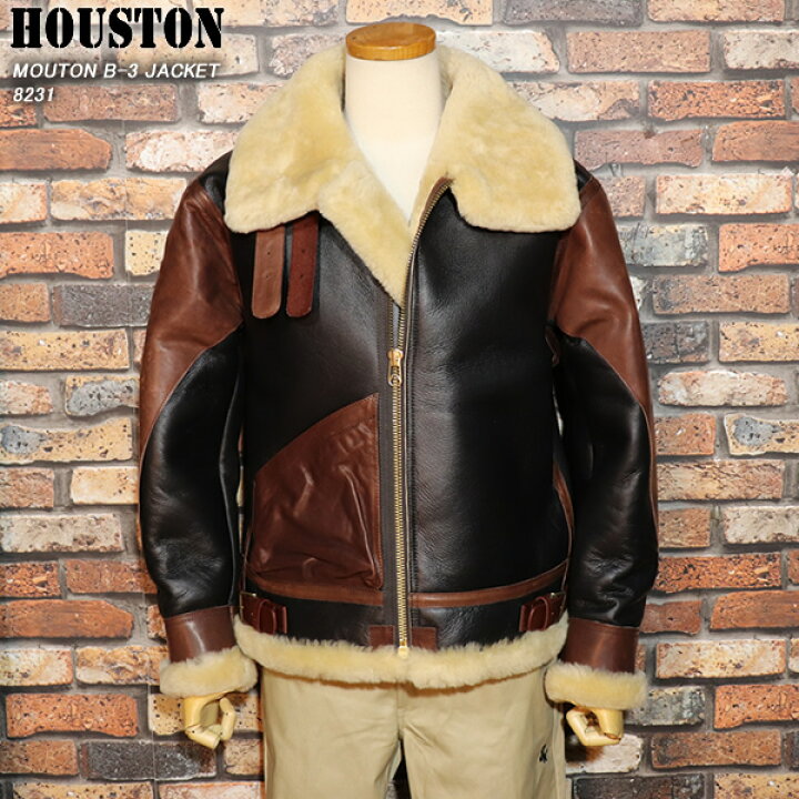 楽天市場】HOUSTON ヒューストン MOUTON B-3 JACKET B3フライト 