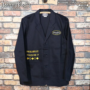JOHNNY KOOL�W���j�[�N�[��ROCKABILLY RULES JACKET���J�r���[���[���E�W���P�b�g��NAVY��JK-8172J