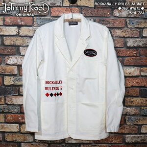 JOHNNY KOOL�W���j�[�N�[��ROCKABILLY RULES JACKET���J�r���[���[���E�W���P�b�g��OFF WHITE��JK-8172J
