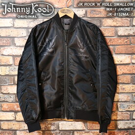 JOHNNY KOOLジョニークール◆JK ROCK‘N’ROLL SWALLOWMA-1 JACKET◆JK-8152MA-1