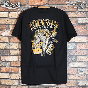 LUCKY13���b�L�[�T�[�e�B�[�� SHORT SLEEVE TEE����T�V���cTHE TIGER 13LM1000TT-21