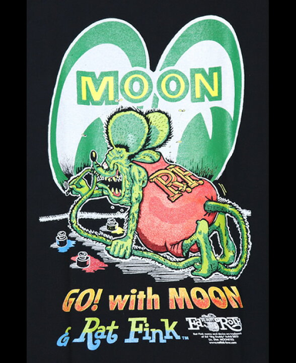 楽天市場】Rat FinkXMOONラットフィンク×ムーンアイズ◇Paint T-shirt 