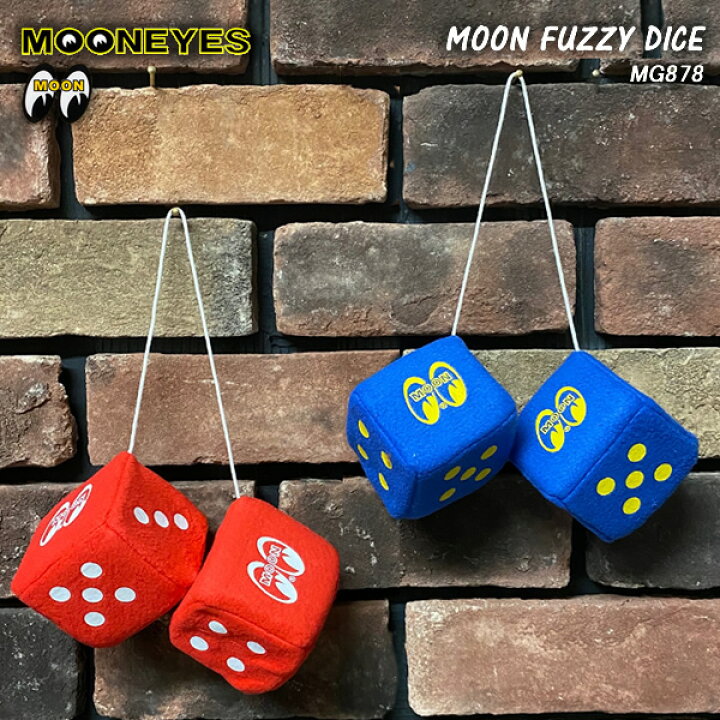 Vintage Car Culture Essentials: Mooneyes Fuzzy Dice - $16 USD