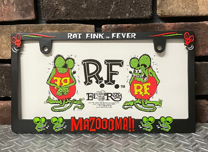 楽天市場】RAT FINKラットフィンクRaised Rat Fink Face LogoLicense 