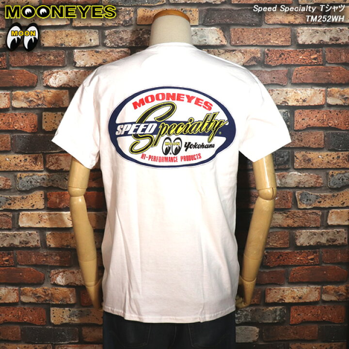 MOONEYESムーンアイズSpeed Specialty TシャツスピードスペシャリティーTM252WH CREAM SODA SHOP Garage PARADISE