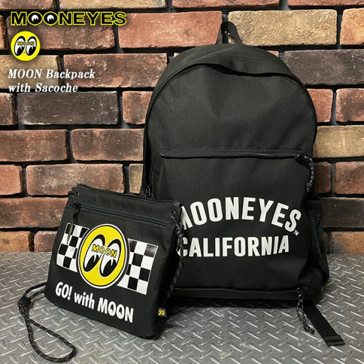 楽天市場】MOONEYES ムーンアイズ MOON Backpack with Sacoche ムーン 