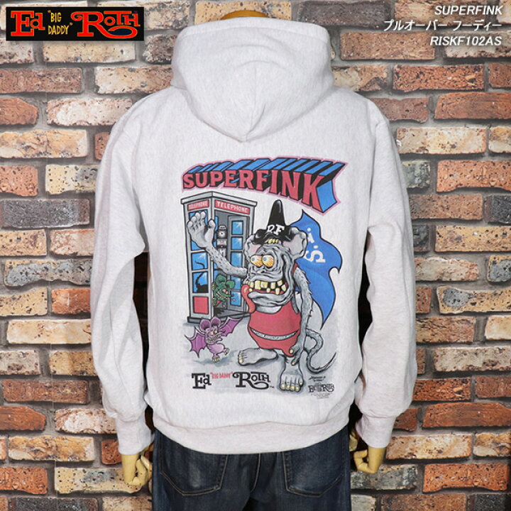 楽天市場】Ed Roth エドロス SUPERFINK プルオーバー フーディー 