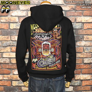 MOONEYES ���[���A�C�Y Signs & Pinstriping Studio �W�b�v �t�[�f�B�[ SM915BK