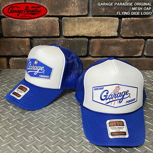 GARAGE PARADISE ORIGINAL �K���[�W�p���_�C�X�I���W�i�� MESH CAP ���b�V���L���b�v FLYING DICE LOGO �t���C���O�_�C�X���S
