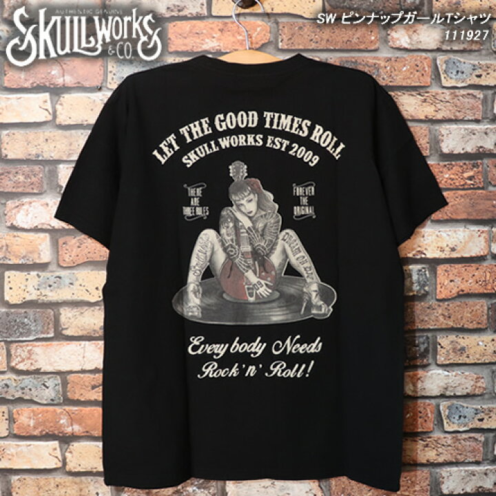 楽天市場】SKULL WORKSスカルワークス◇SW ピンナップガールTシャツ 