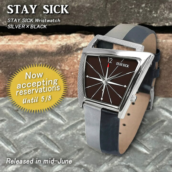 楽天市場】STAY SICKステイシックWristwatchリストウォッチSILVER  