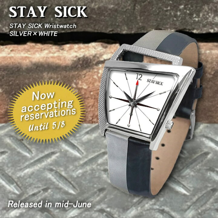楽天市場】STAY SICKステイシックWristwatchリストウォッチSILVER 