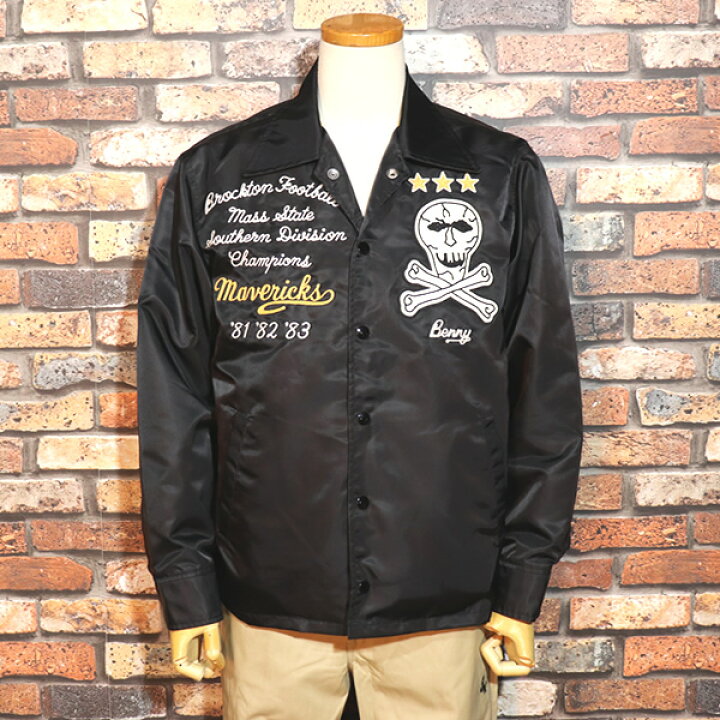 楽天市場】WHITESVILL NYLON COACH JACKET MAVERICKS BLACK ホワイツ 