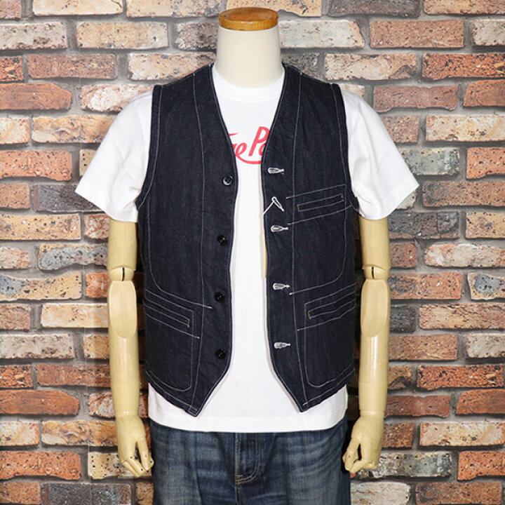 楽天市場】SUGAR CANE シュガーケーン 11oz. BLUE DENIM WORK VEST 