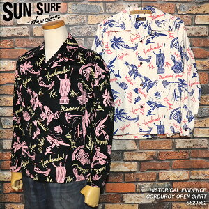 SUN SURF �T���T�[�t HISTORICAL EVIDENCE �q�X�g���J���E�G���B�f���X CORDUROY OPEN SHIRT �R�[�f�����C�I�[�v���V���c SS29582