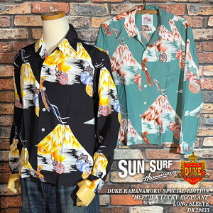 DUKE KAHANAMOKU SPECIAL EDITION �f���[�N�J�n�i���N�E�X�y�V�����G�f�B�V���� �gMt.FUJI & LUCKY EGGPLANT�h LONG SLEEVE DK29633 SUN SURF �T���T�[�t ���m�G���^�[�v���C�Y �A���n�V���c �n���C�A���V���c