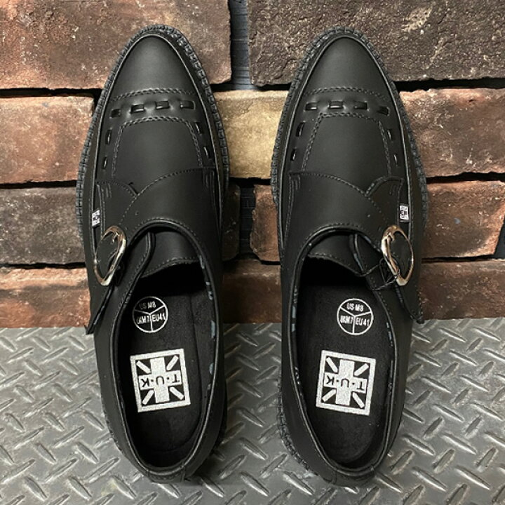 楽天市場】T.U.K.Pointed Buckle Creeperモンクストラップポインテッド 