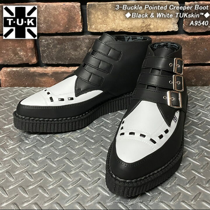 楽天市場】T.U.K.3-Buckle Pointed Creeper Boot3バックルポインテッド 