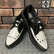 TUK/ティーユーケーPOINTED TOE CREEPERSポインテッド トゥー クリーパーズ◆BLACK×WHITE◆ラバーソール…