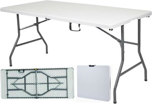 ܂肽݃e[u AEghA 180cm 150cm 120cm  e[u 傫 K[fe[u _CjOe[u RpNg[ ȒPg I^^~e[u AEghA BBQ t@~[L