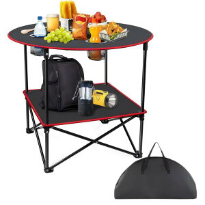 HZT アウトドアテーブル 折りたたみ式 キャンプテーブル コンパクト収納 軽量 幅70cm 600D厚手オックスフォード生地 防水防汚 2.5kg コンパクト キャンプ・レジャー用