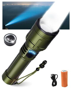 JUNHOTAI d  LED nfBCg WtlYt΋N@\ уTCY216mmxa50mm AEghA d hЖԏƖ [d 5000mAh 26650obe[ ledCgPx30000