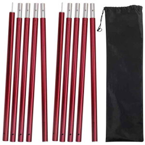 Socpuro �e���g�|�[�� 2�{�Z�b�g �^�[�v�|�[�� �y�ʌ^ 8�ߘA�� �ő�300cm ���a15mm �v�b�V���{�^���� �A���ȒP �^�[�v���� �|�[�� �A���~�f�� �^�[�v�݉c�p ���[�o�b�O�t�� �R���p�N�g �g�ѕ֗�