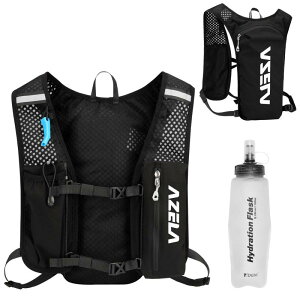Azarxis ランニングバッグ リュック ハイドレーション 登山 大容量 軽量 通気 光反射 ランニング トレラン 自転車 スポーツ ジョギング サイクリング マラソン ザック バックパック メンズ レ