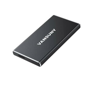 Vansuny SSD �O�t�� USB3.2 Gen1 �Ǎ����x500Mb/s PS5/PS4���[�J�[����m�F�� �R���p�N�g�O�t��SSD ������ �����^ �����^(�u���b�N�j