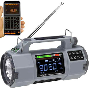 ZHIWHIS hЃWI, FM/AM/Zg/ChFMΉ, Bluetooth/}CNSDĐ, \[[//USB-C[d, LEDdt 4000mAhe 2025VoZWS-908