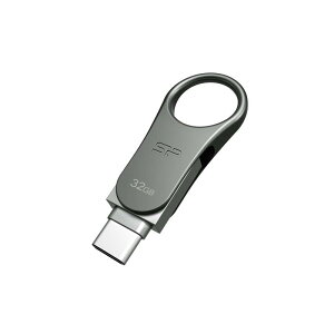VRp[ fAUSB 32GB Type-C  USB3.0 Type-A (X}z/^ubg/PC) Mobile C80 SP032GBUC3C80V1SysAiz