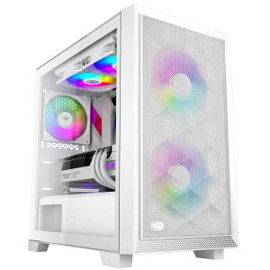 PCCOOLER CPS C3D510 ARGB PCP[X ATX ~h^[,ɒʋC̍ bV^tgpl GAt[E-ATX/M-ATX/ITX ~h^[PCP[X 3ARGBt@𓋍, ő 390mm  G