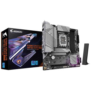 GIGABYTE B760M AORUS ELITE WIFI6E DDR4 GEN5 Intel B760 Micro-ATX}U[{[h B760M A E WF6E D4 G5 MB6762