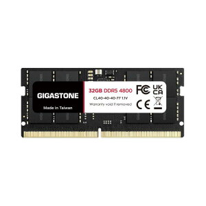 y\  DDR5zGIGASTONE 32GBx1 DDR5 4800MHz PC5-38400 CL40-40-40-77 1.1V SODIMM 262 s Aobt@[h  ECC m[gp\Rp \ W[Abv