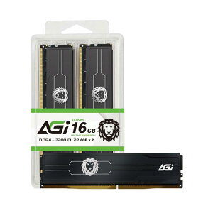 AGI �f�X�N�g�b�vPC�p������ DDR4 U-DIMM 3200MHz 8GBx2�� (16GB) CL22, 288-pin �q�[�g�X�v���b�_�[�t�� UD138