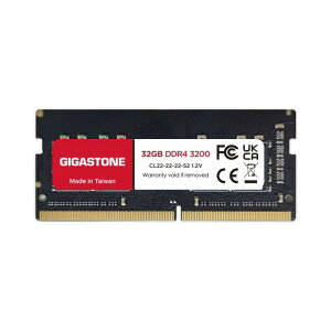 y m[gp\Rp DDR4zGIGASTONE 32GBx1 DDR4 3200MHz (2933MHz or 2666MHz) PC4-25600 (PC4-23400/21300) CL22 1.2V SODIMM 260 s Ao