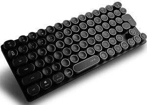 HKW. �^�C�v���C�^�[���L�[�{�[�h �~�j ���C�����X/�L��/Bluetooth / 2.4G / USB-C �Ή� �� ���J�j�J���L�[ JIS�K�i ���{��z�� �e�����[�N 80�L�[ ���{��L�[�{�[�h �u���b�N