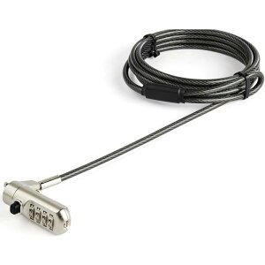StarTech.com �p�\�R������h�~�Z�L�����e�B���C���[ 2m Nano Saver�X���b�g�Ή�4���_�C���������b�N LTLOCKNANO
