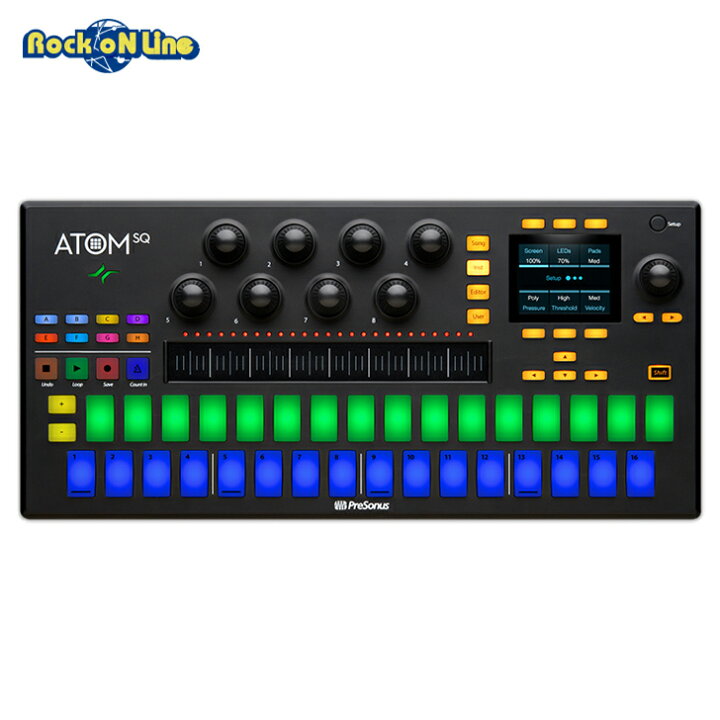 楽天市場】PreSonus ATOM SQ【DTM】【MIDIコントローラー 