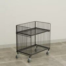 スーパーSALE期間中 ポイント10倍 COLLEND ワイヤーワゴン（レギュラー・シングル） 横幅462mm 奥行き304mm 高さ489mm | キャスター付き お しゃれ スリム 収納 インテリア 動く ワゴン 収納 コンパクト ラック 室内収納 キッチンワゴン ランドリーワゴン