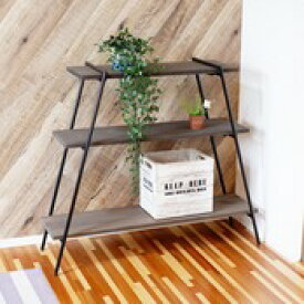 スーパーSALE期間中 ポイント15倍 送料無料 おしゃれ 欧米風 インテリア 棚 アイアンレッグラック 3段 ダークブラウン COLLEND 家庭用 アウトドア用 BBQ お釣り 工事不要！収納便利