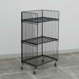 スーパーSALE期間中 ポイント15倍 COLLEND ワイヤーワゴン（レギュラー・ ダブル） 横幅462cm 奥行き304cm 高さ769cm | キャスター付き お しゃれ スリム 収納 インテリア 動かせる ワゴン収納 コンパクト ラック キッチン用品 室内収納 サ