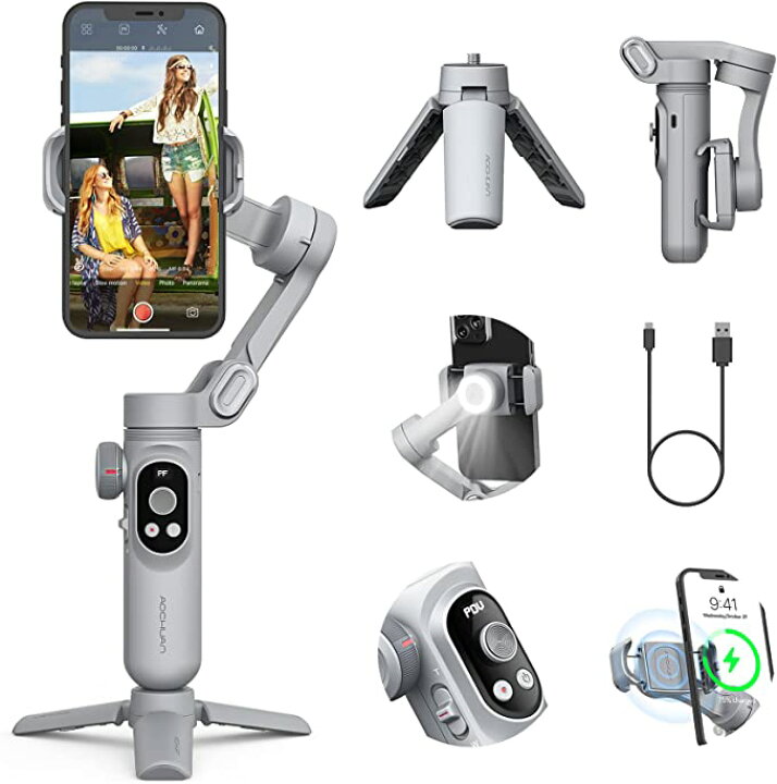 楽天市場】ポイント20倍 AOCHUAN SMART X PROスマホジンバル折りたたみ 