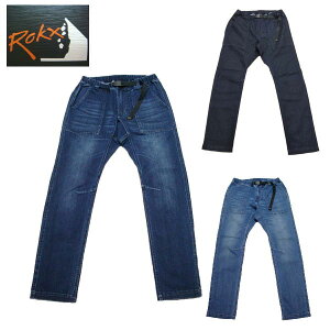 ���b�N�X ROKX �N���C�~���O�p���c �����Y DENIM FATIGUE PANT �X�g���b�` �f�j�� �p���c RXMS191008