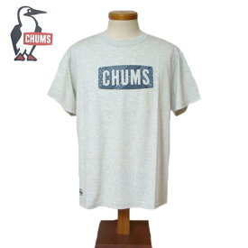 【SALE・セール】 チャムス Tシャツ メンズ CHUMS Boat Logo 和柄 T-Shirt 半袖Tシャツ CH01-1678-ヘザーホワイト
